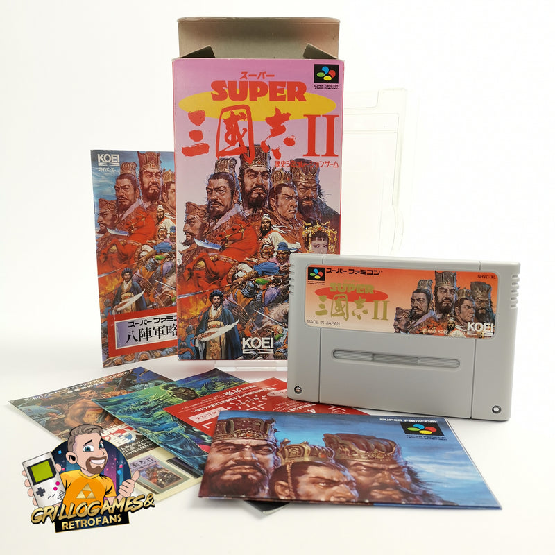 Nintendo Super Famicom game "Super Sangokushi II 2" SNES | NTSC-J Japan original packaging