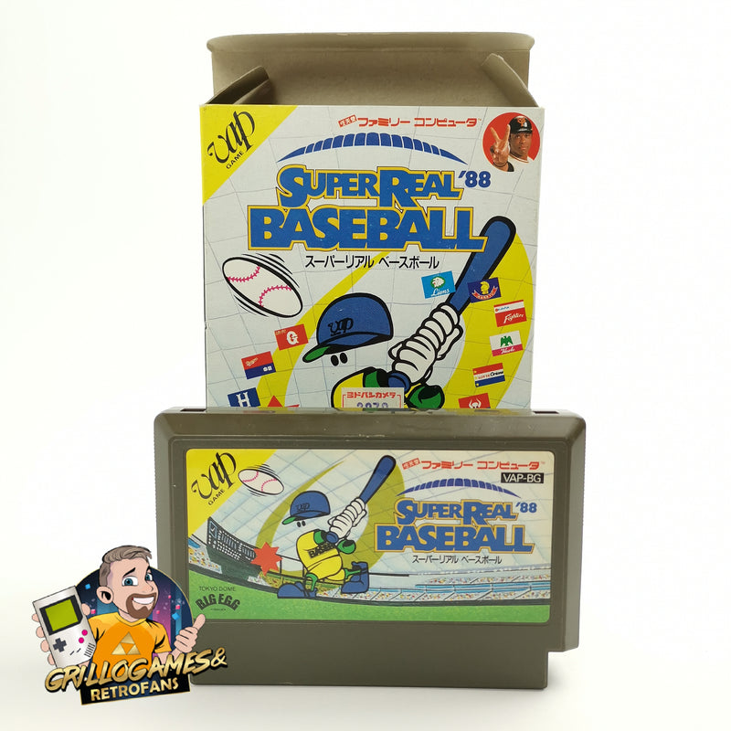 Nintendo Famicom Game "Super Real Baseball 88" Nes | NTSC-J Japan JAP | Original packaging