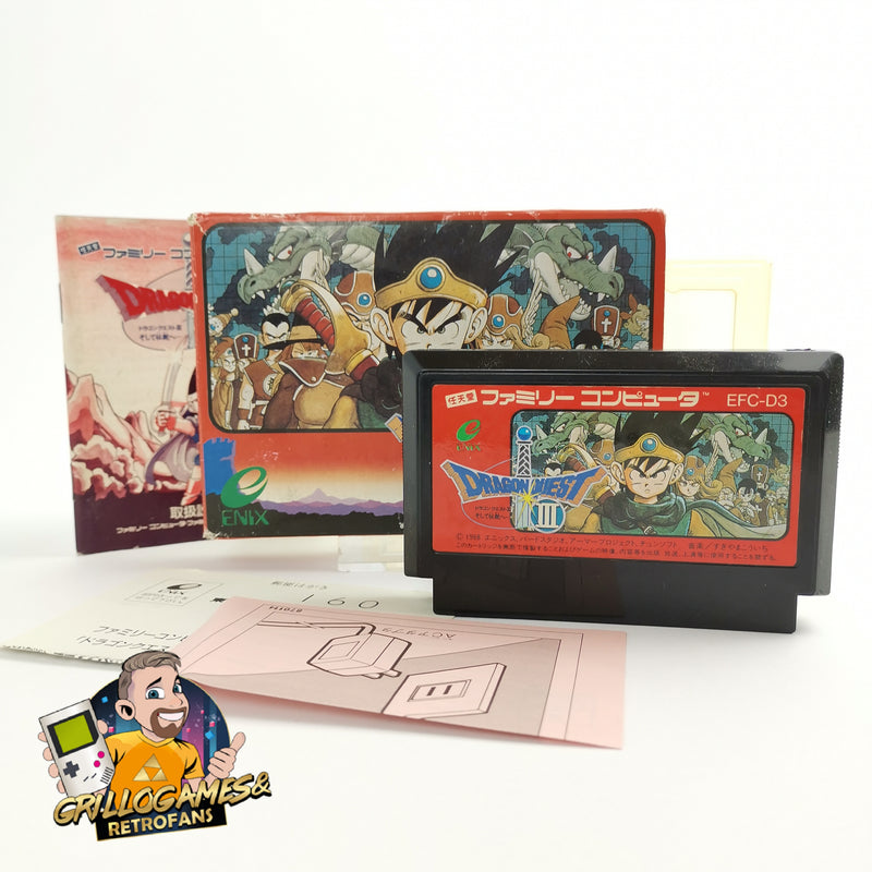 Nintendo Famicom Spiel " Dragon Quest III 3 " Family Computer Nes | NTSC-J JAP