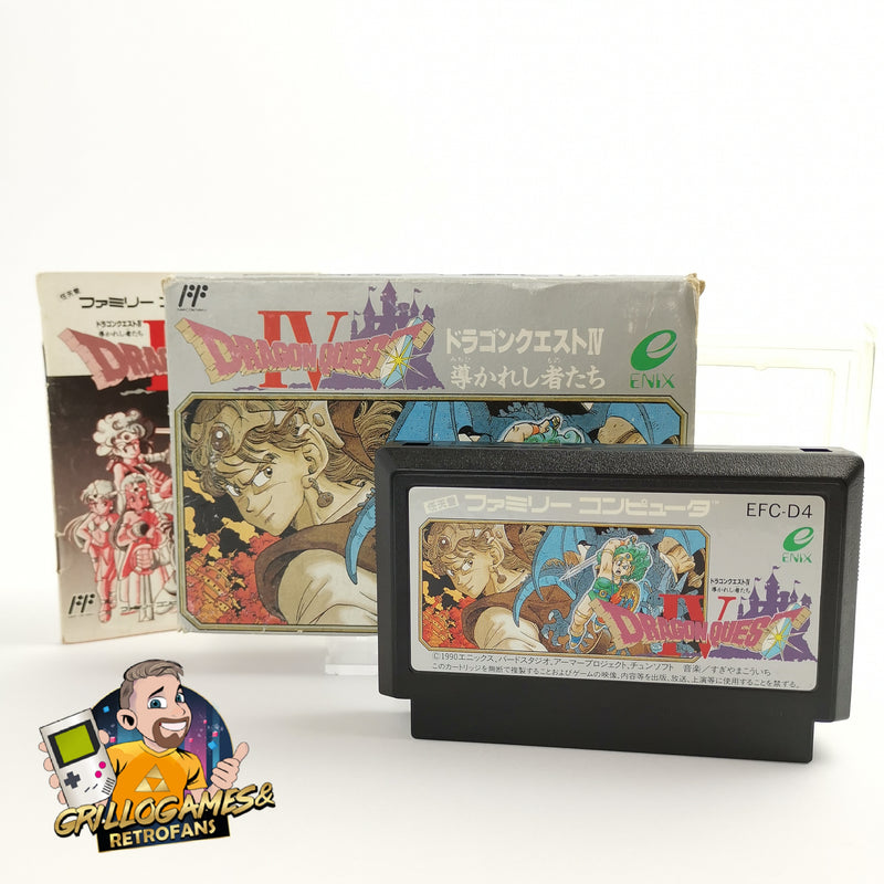 Nintendo Famicom Game "Dragon Quest IV 4" Family Com. NTSC-J Japan JAP | Original packaging