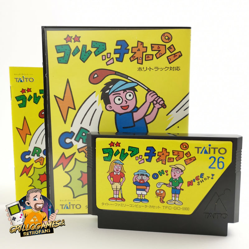 Nintendo Famicom game "Golf-kko Open" Nes OVP | NTSC-J Japan JAP