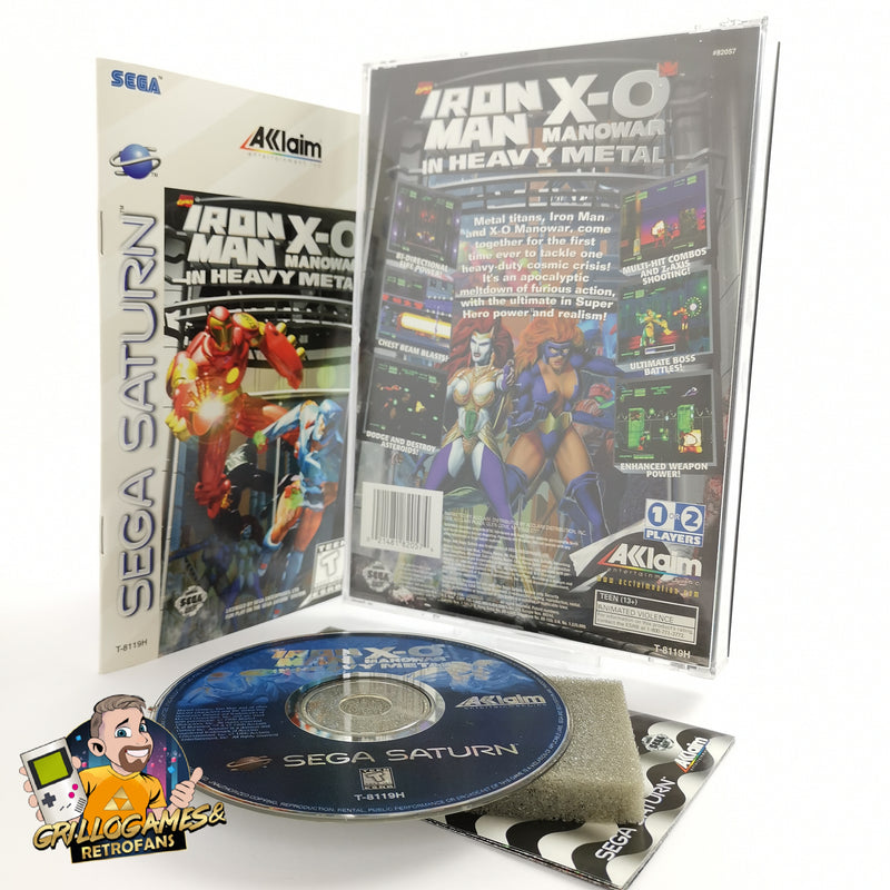 Sega Saturn Spiel " Iron Man X-0 Manowar in Heavy Metal " OVP | NTSC-U/C USA