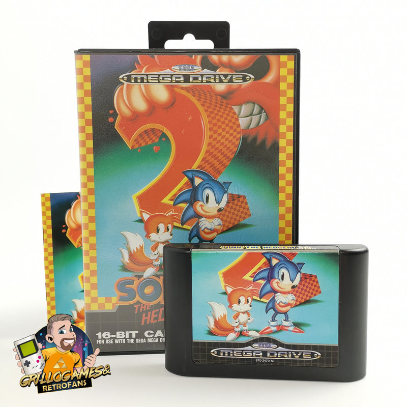 Sega Mega Drive Spiel " Sonic The Hedgehog 2 " MD OVP | PAL * Sehr guter Zustand
