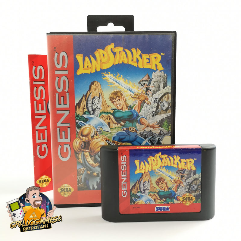 Sega Genesis Spiel " Landstalker " Mega Drive OVP | NTSC-U/C USA Version