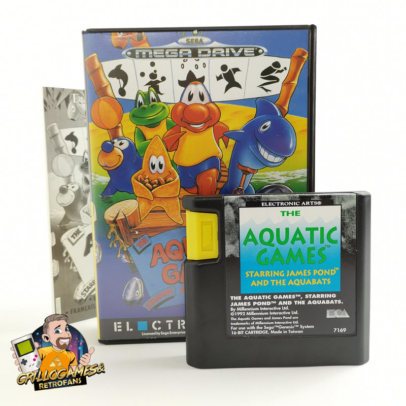 Sega Mega Drive game " Aquatic Games " MD MegaDrive | OVP PAL