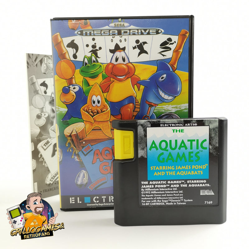 Sega Mega Drive Spiel " Aquatic Games " MD MegaDrive | OVP PAL