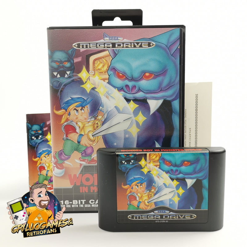Sega Mega Drive Spiel " Wonder Boy in Monster World " MD MegaDrive | OVP PAL [2]