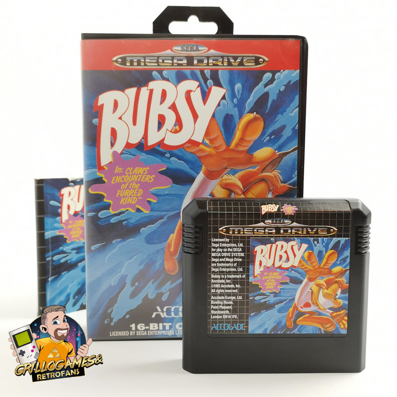Sega Mega Drive Spiel " Bubsy " MD MegaDrive | OVP PAL