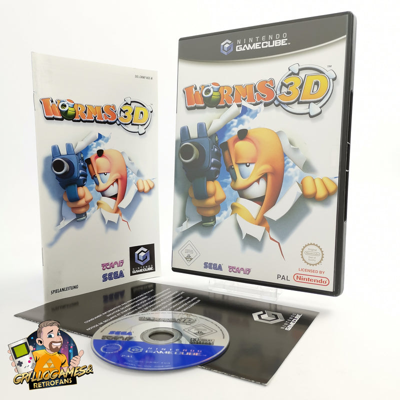 Nintendo Gamecube Spiel " Worms 3D " DE Erstauflage NOE | OVP * sehr gut