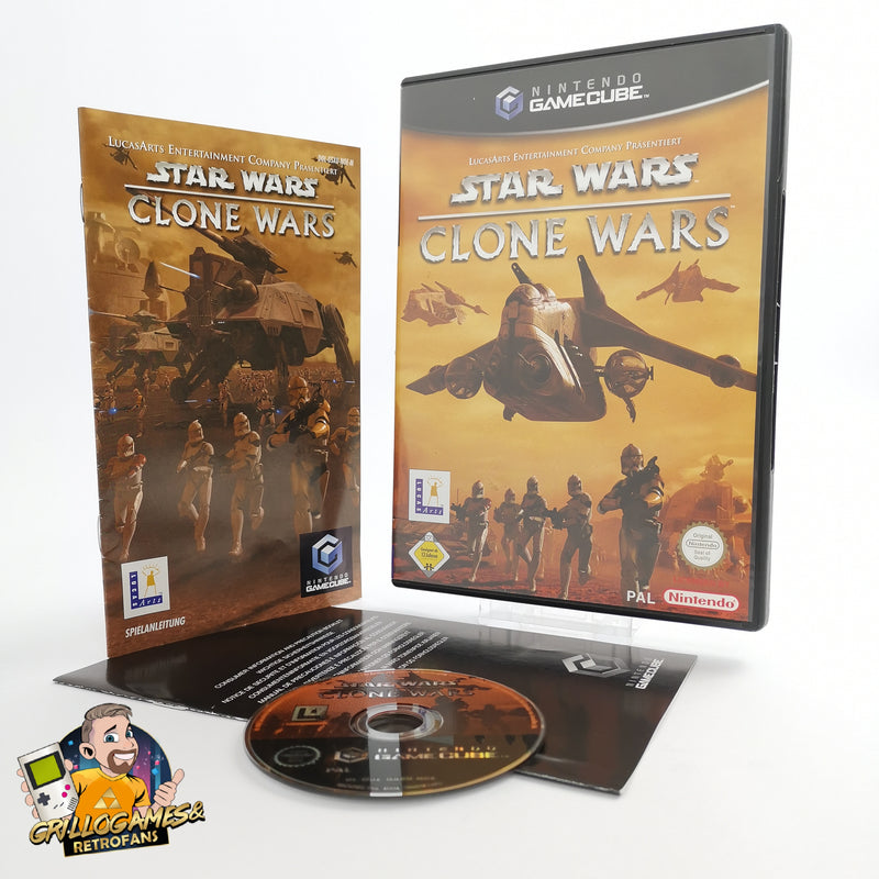 Nintendo Gamecube Spiel " Star Wars Clone Wars " DE Erstauflage NOE OVP sehr gut