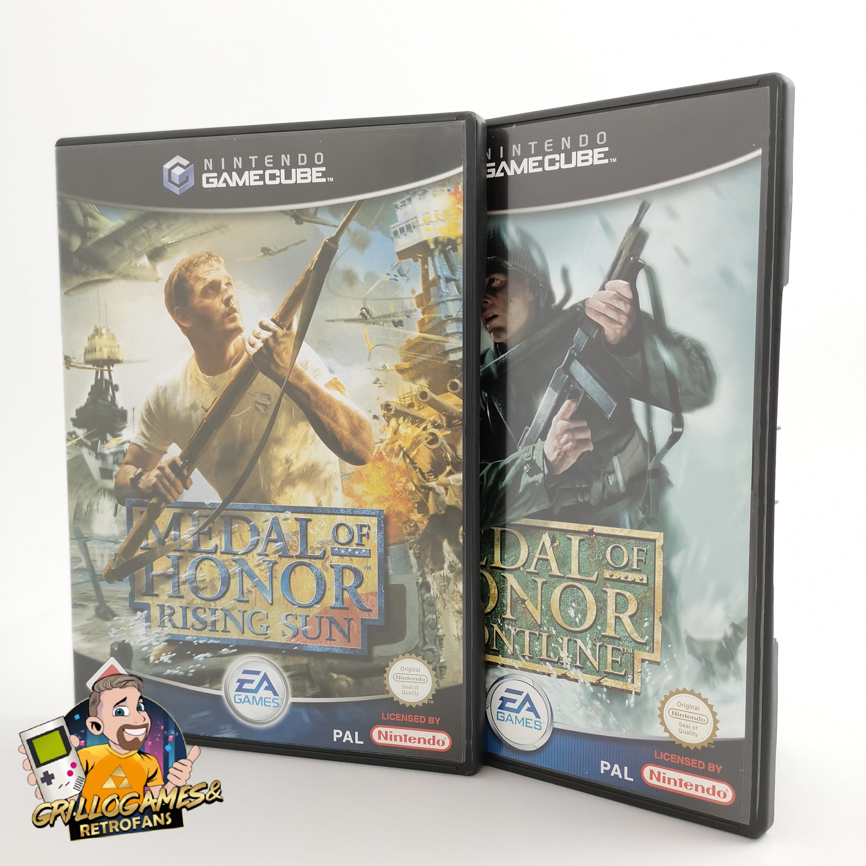 Nintendo Gamecube Spiele " Medal of Honor Frontline & Rising Sun " OVP PAL USK18