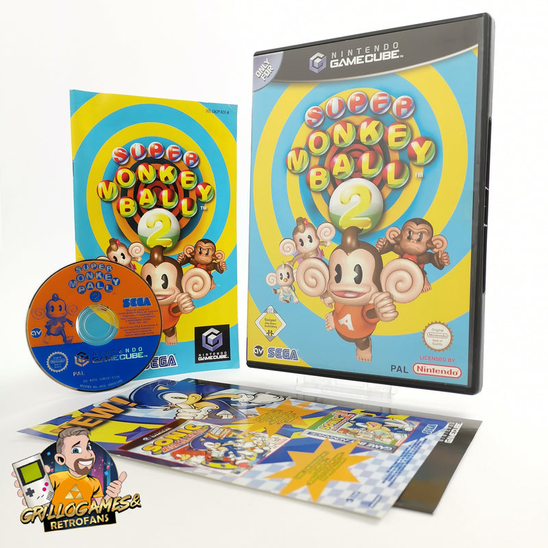 Nintendo Gamecube Spiel " Super Monkey Ball 2 " GC Game Cube OVP | PAL NOE