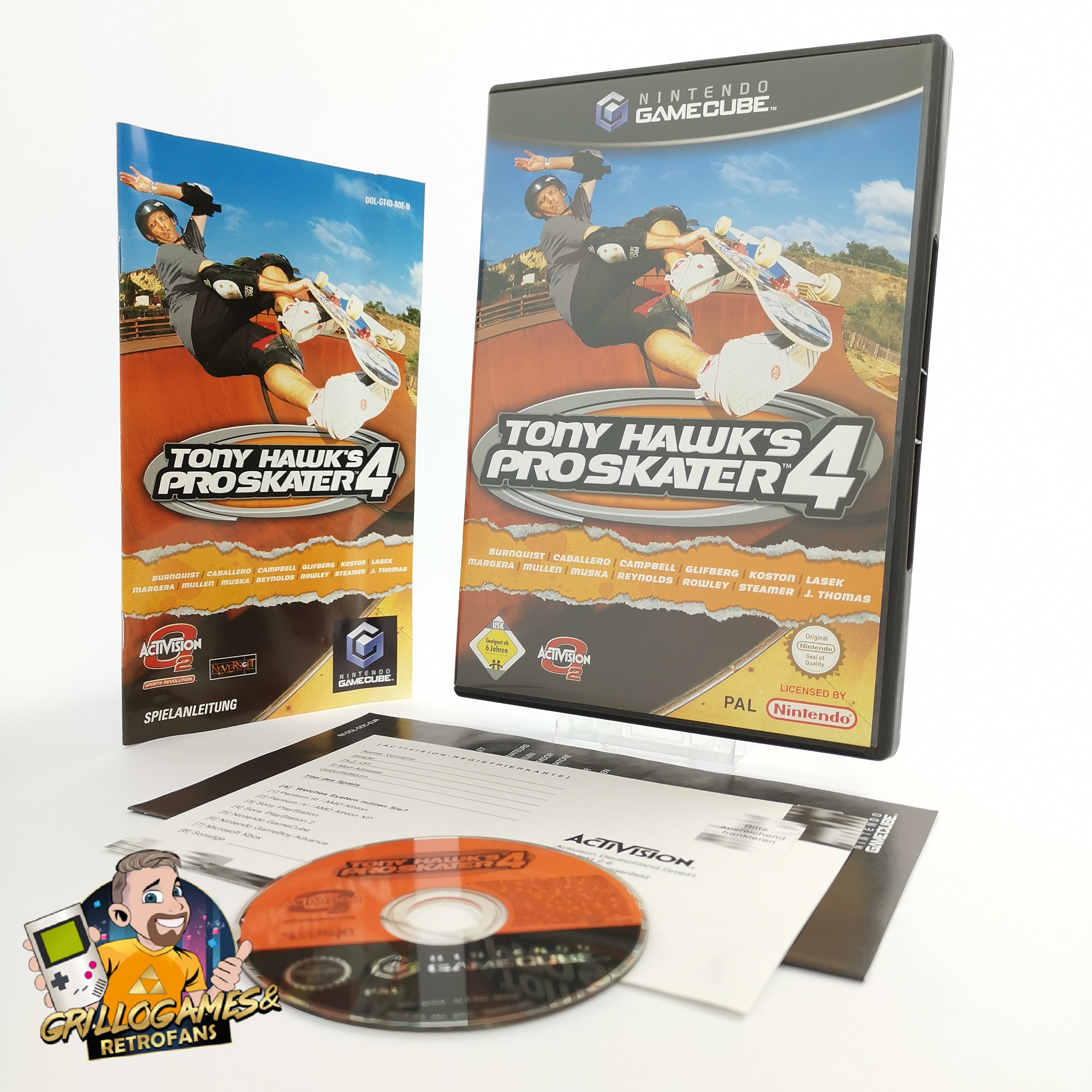 Nintendo Gamecube Spiel " Tony Hawks Pro Skater 4 " GC Game Cube OVP | PAL NOE