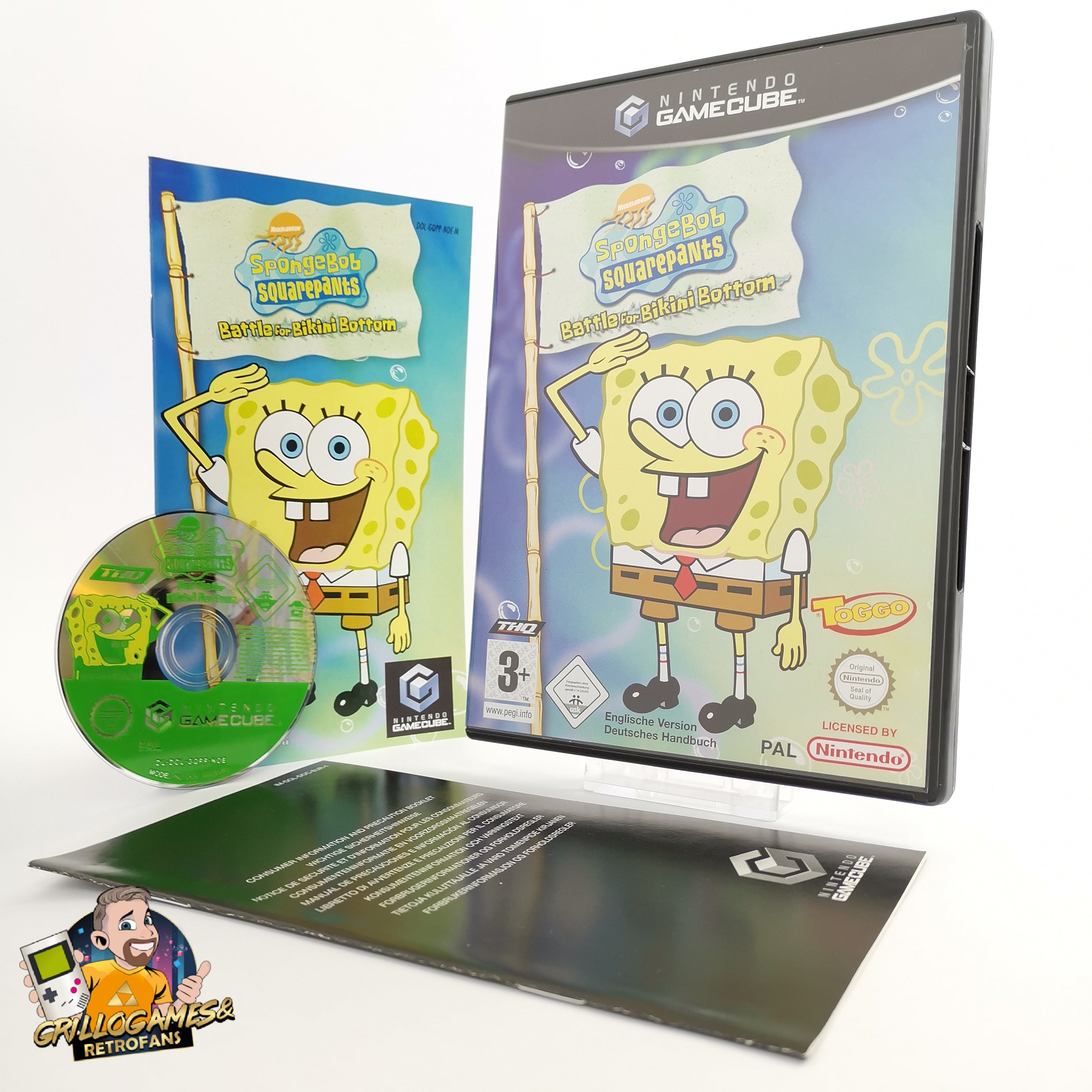 Nintendo Gamecube Spiel " Spongebob Squarepants Battle for Bikini Bottom OVP [2]