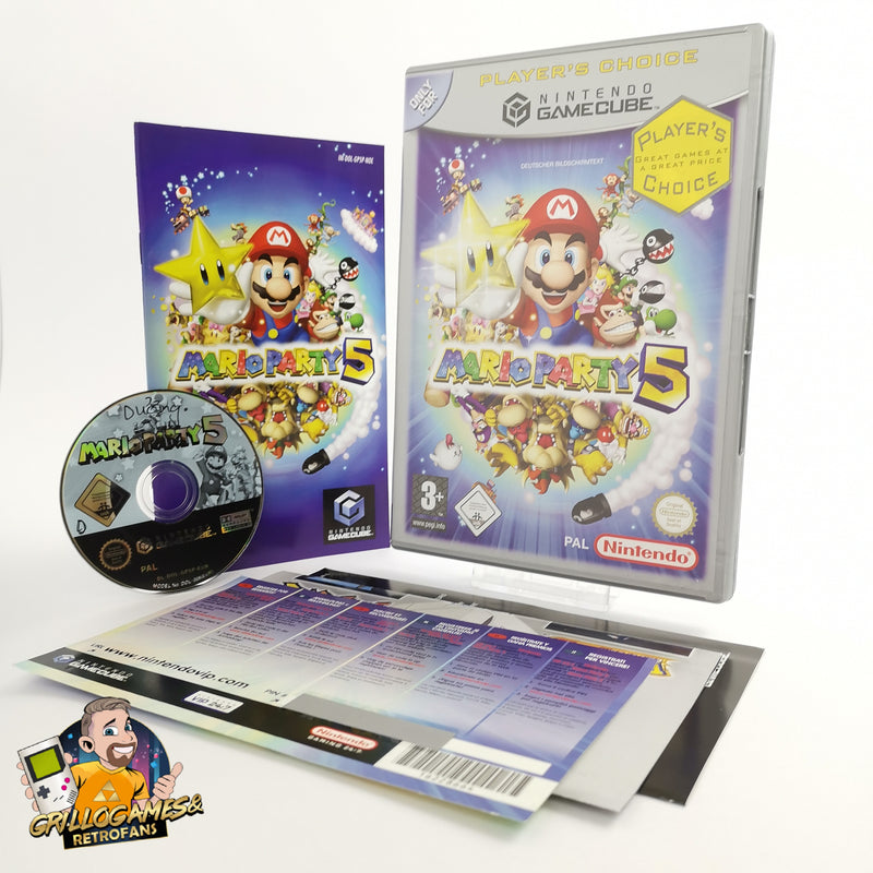 Nintendo Gamecube Spiel " Mario Party 5 " Players Choice OVP NOE | * gut