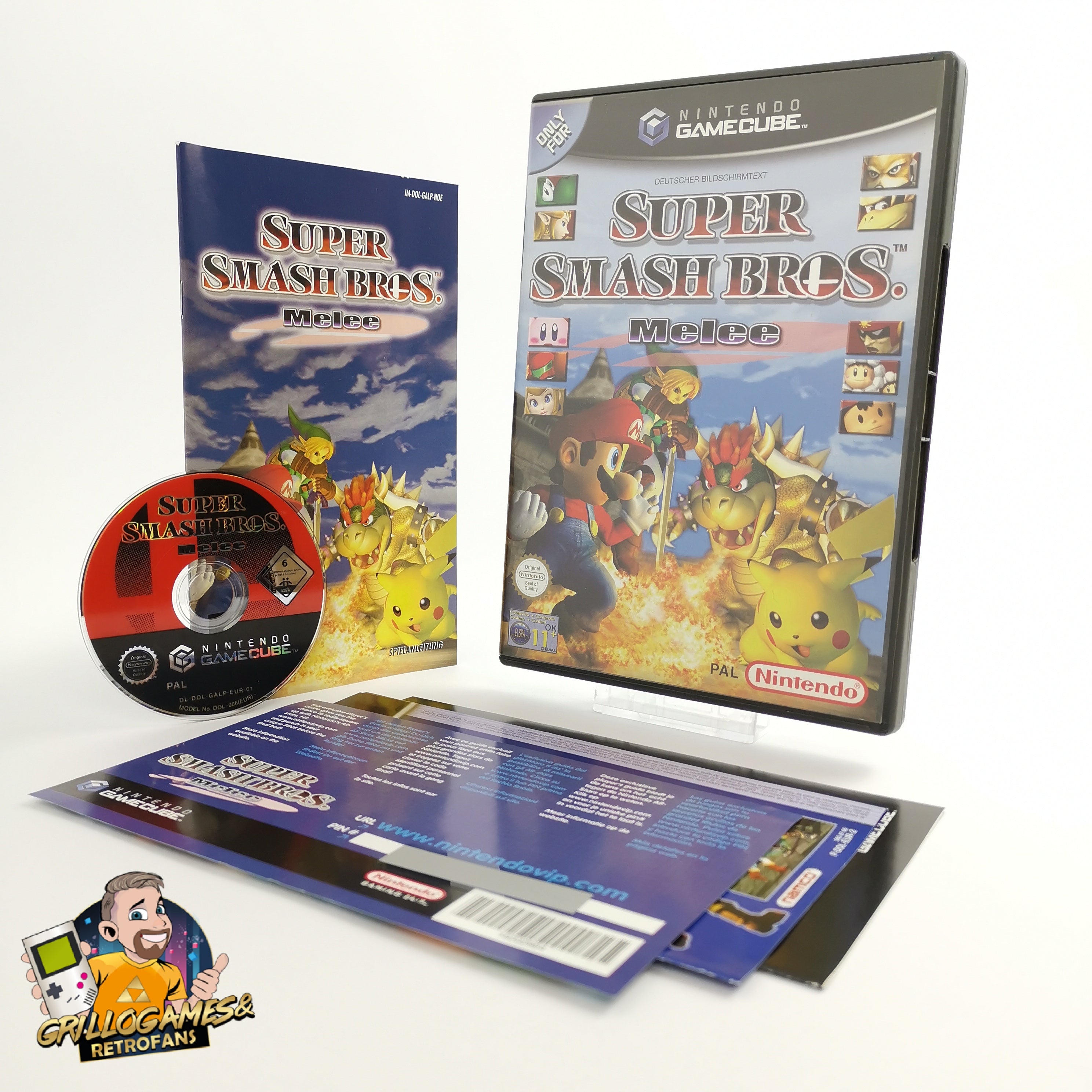 Nintendo Gamecube Spiel Super Smash Bros. Melee " Erstauflage OVP * sehr gut [2]
