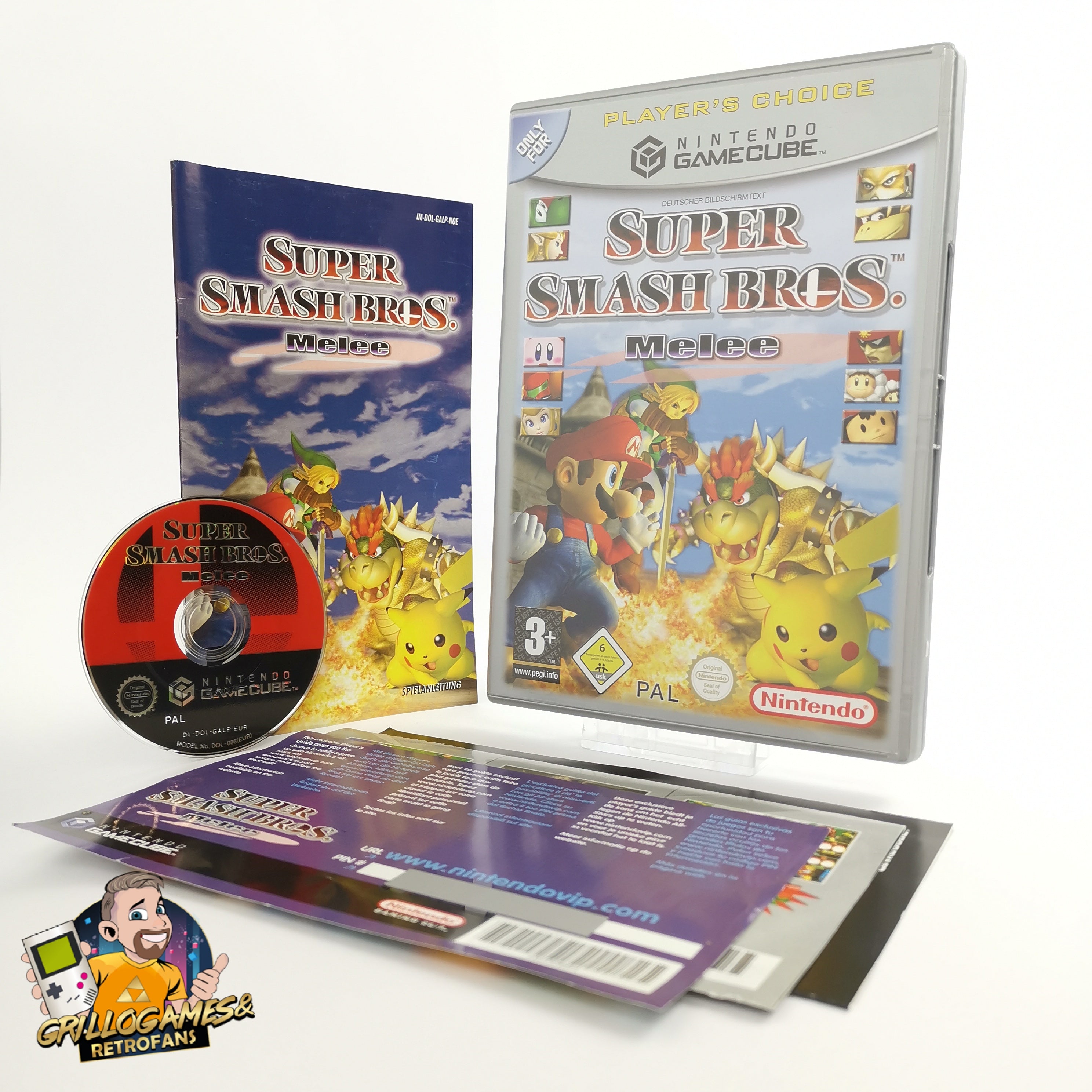 Nintendo Gamecube Spiel " Super Smash Bros. Melee " Players Choice | OVP NOE [2]