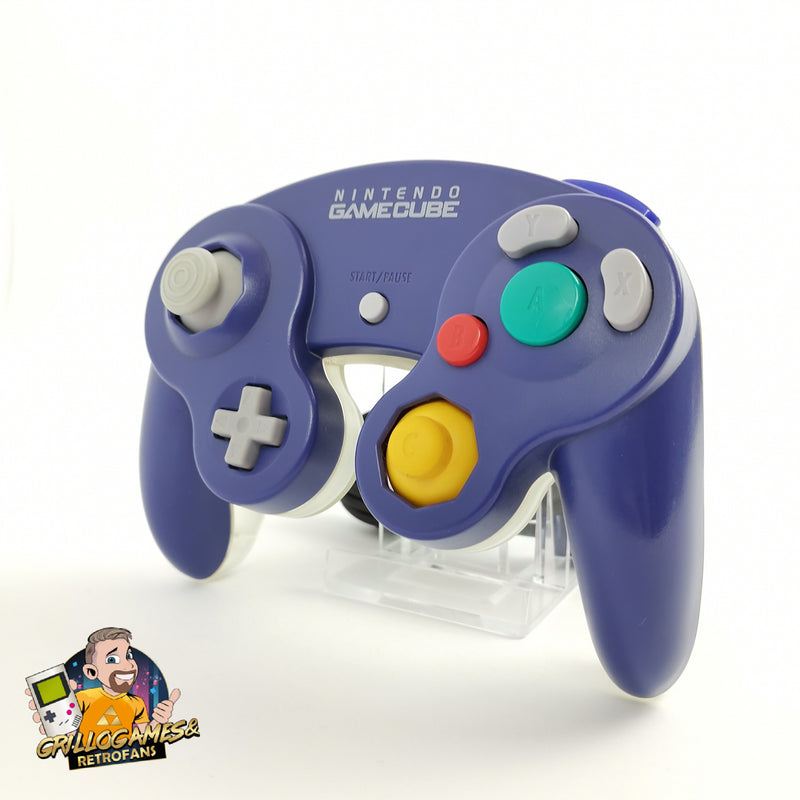 Nintendo Gamecube Controller "Clear Purple" Game Cube Purple Semi-Transparent