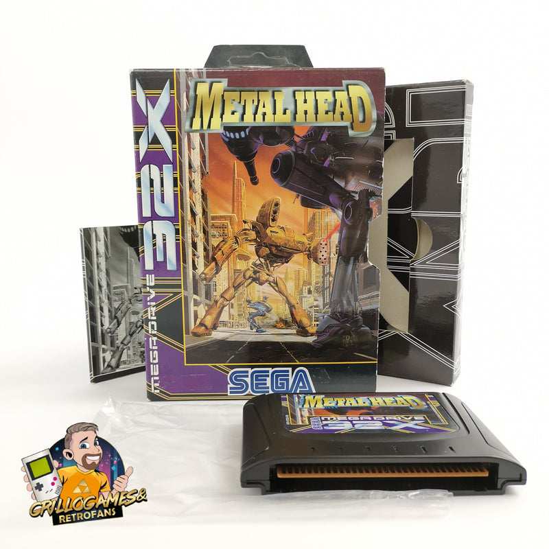 Sega Mega Drive 32X Game "Metal Head" MD MegaDrive Metalhead | OVP PAL