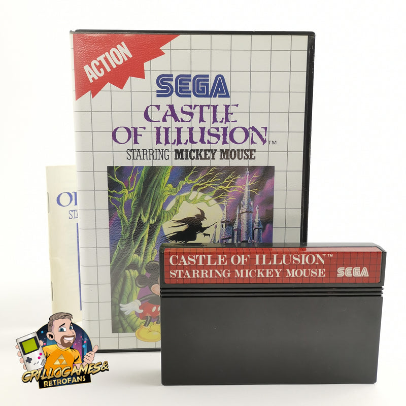 Sega Master System Spiel " Castle of illusion starring Mickey Mouse " OVP PAL