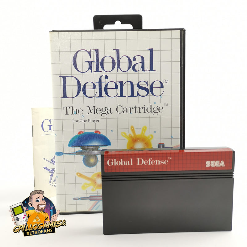 Sega Master System Spiel " Global Defense " MS MasterSystem | OVP PAL