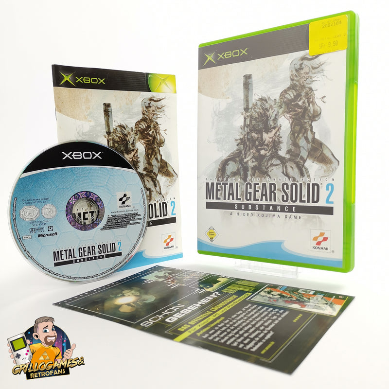Microsoft Xbox Classic Game "Metal Gear Solid 2 Substance" DE Version | Original packaging