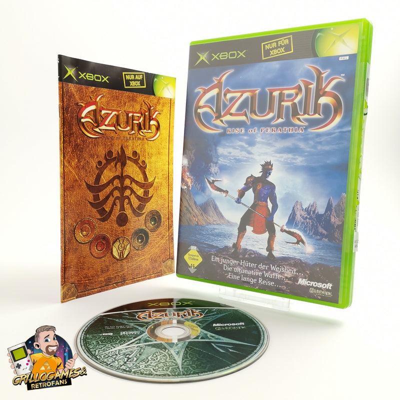 Microsoft Xbox Classic Game "Azurik Rise of Perathia" DE PAL Version | Original packaging