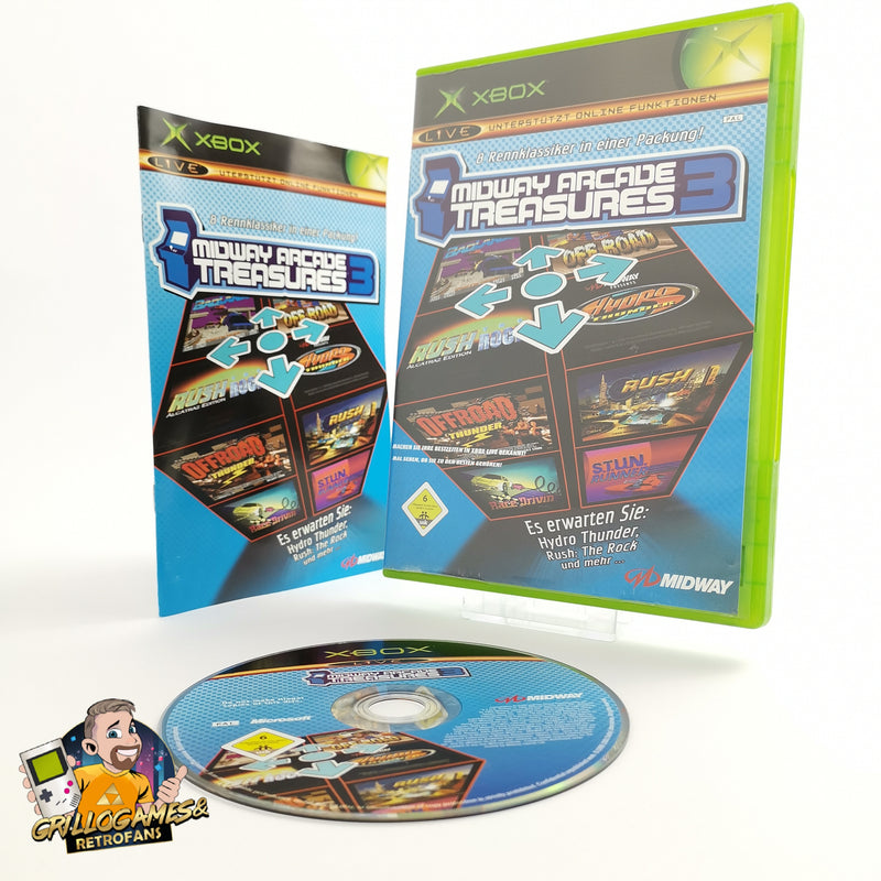 Microsoft Xbox Classic Spiel " Midway Arcade Treasures 3 " DE PAL Version | OVP