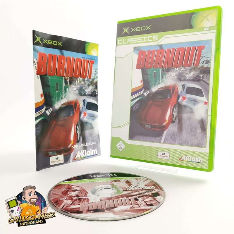 Microsoft Xbox Classic Spiel " Burnout " DE - PAL Version | OVP