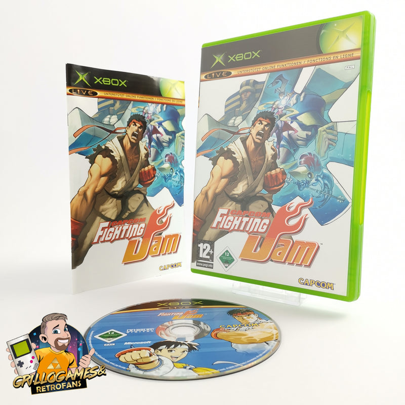 Microsoft Xbox Classic Spiel " Capcom Fighting Jam " FRA DE - PAL Version | OVP