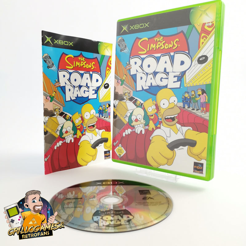 Microsoft Xbox Classic game "The Simpsons Road Rage" DE PAL Version | Original packaging