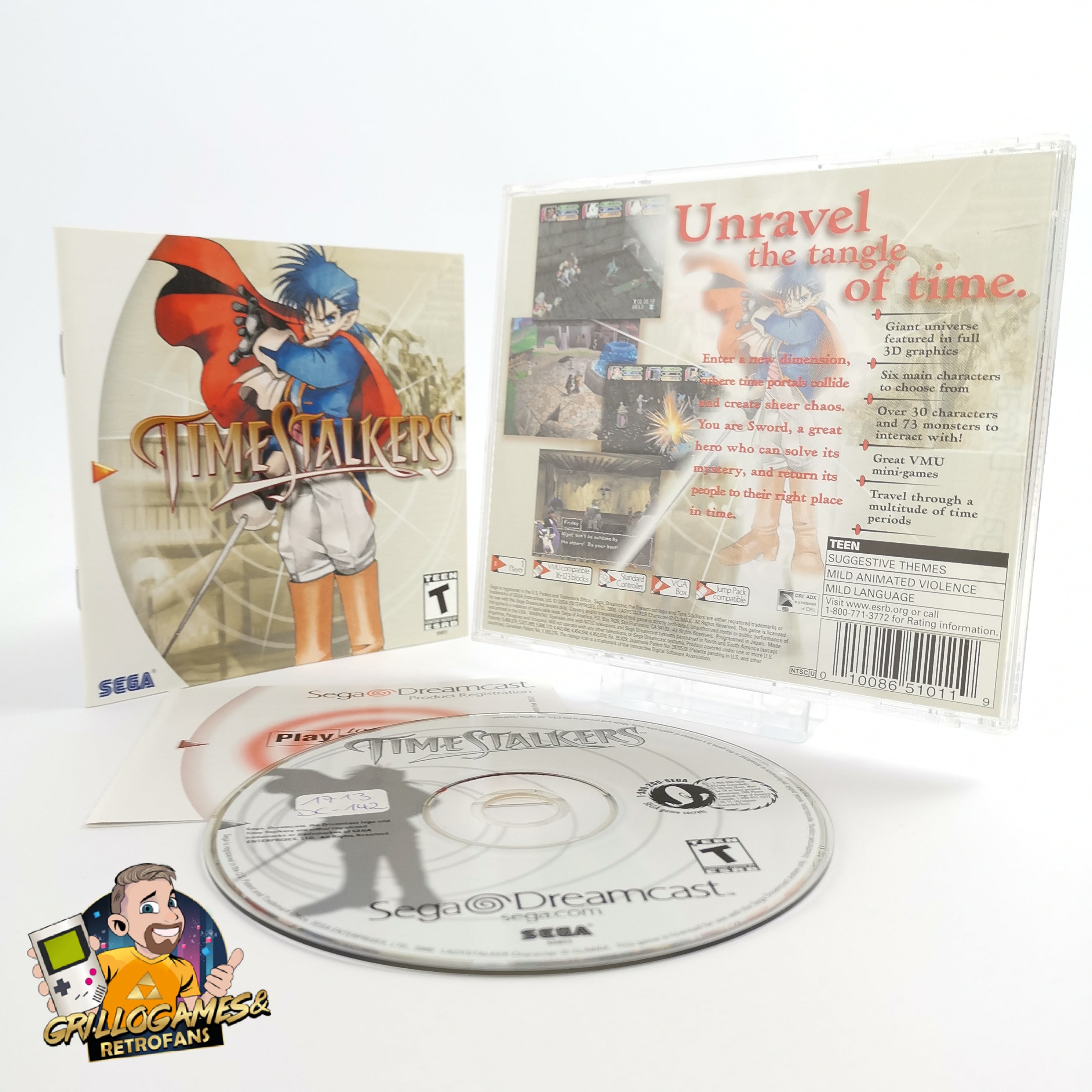 Sega Dreamcast Spiel " Time Stalkers " DC OVP | NTSC-U/C USA