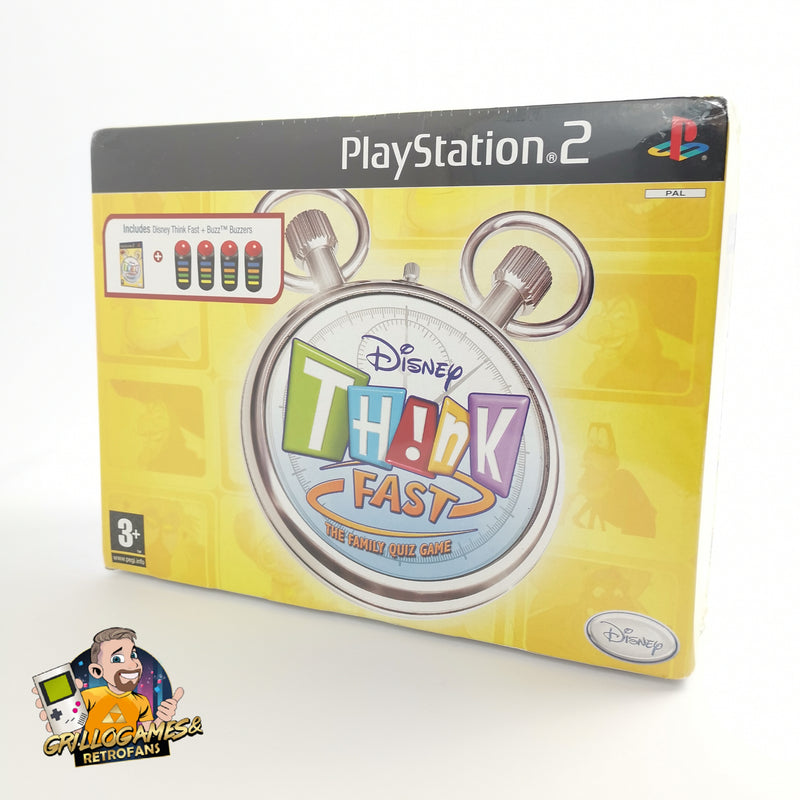 Sony Playstation 2 Spiel : Disney Think Fast The Family Quiz Game | PS2 - NEU