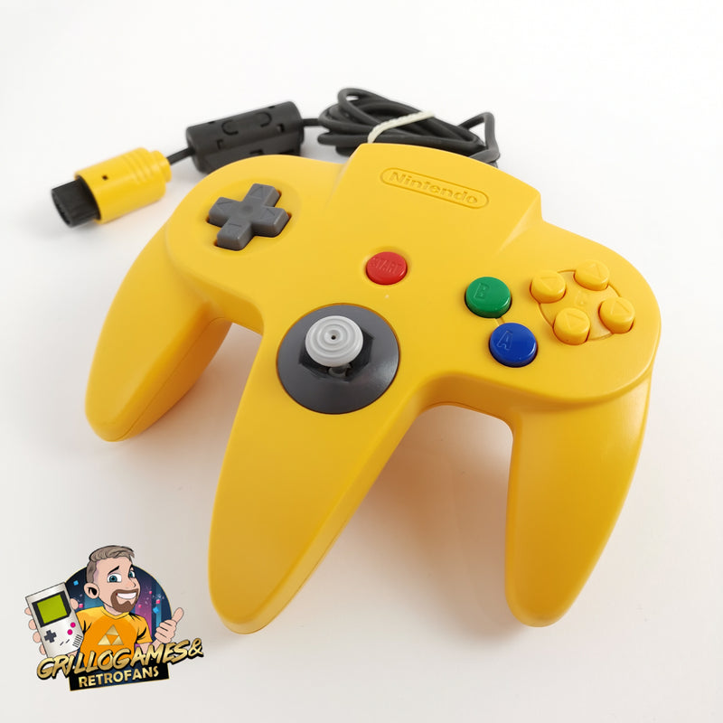 Original Nintendo 64 Accessories N64 Controller Yellow Yellow | N 64 PAL gamepad * good