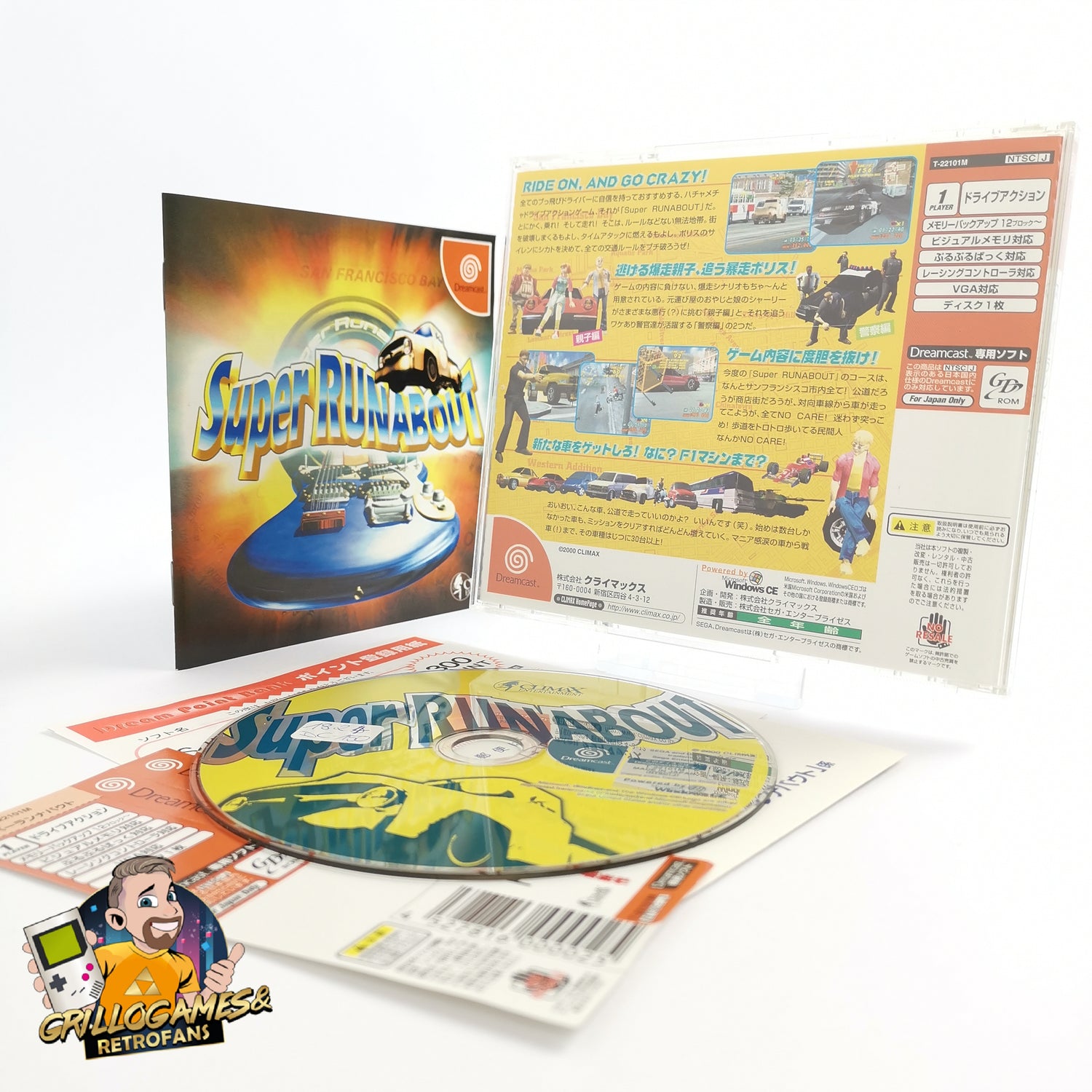 Sega Dreamcast Spiel : Super Runabout | DC Dream Cast - OVP NTSC-J JAP