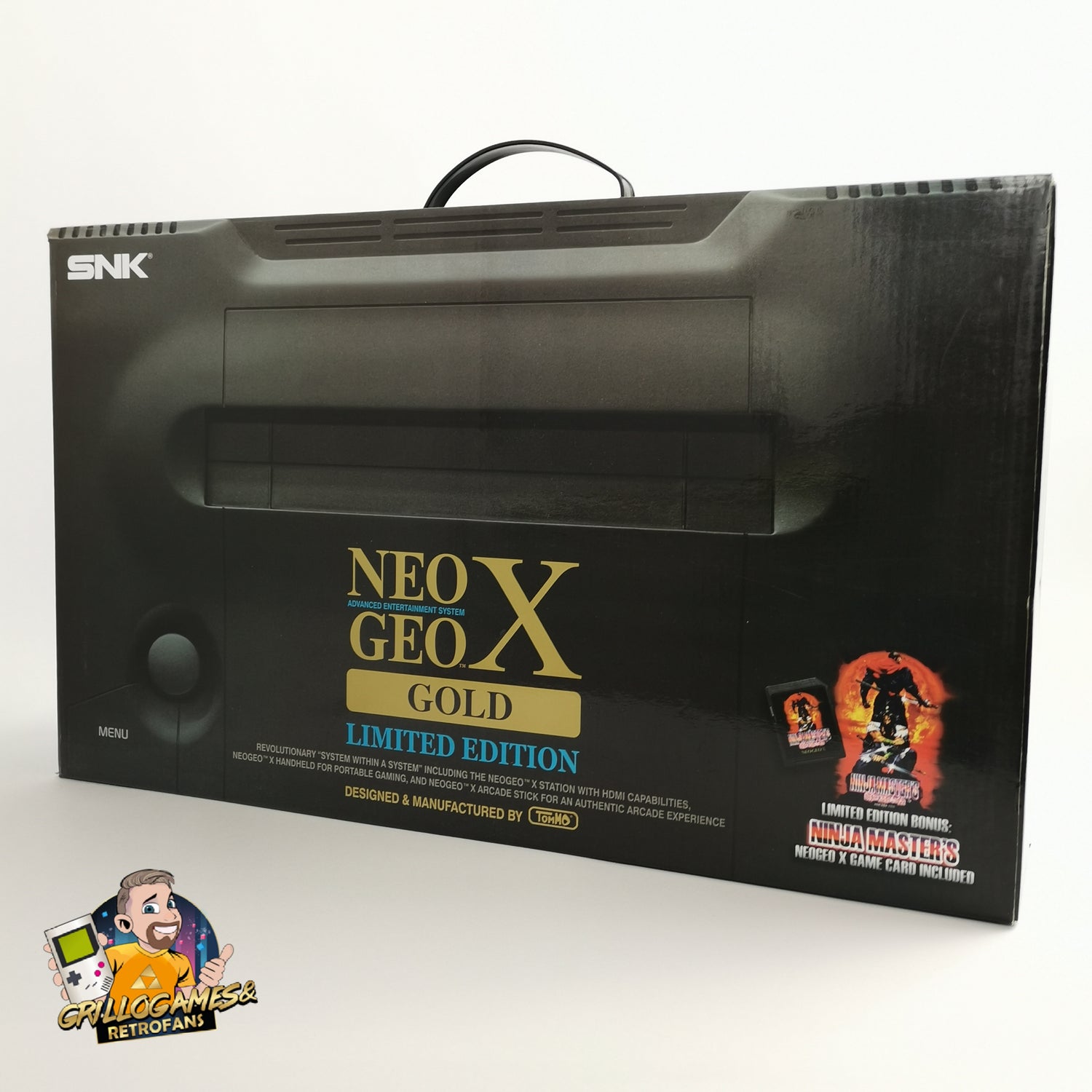 SNK Neo Geo X Gold Limited Edition | Neogeo X Station mit Arcade Stick