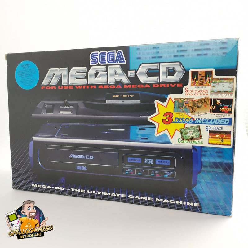 Sega Mega CD console in original packaging | PAL Console - Mega CD Adapter for Mega Drive