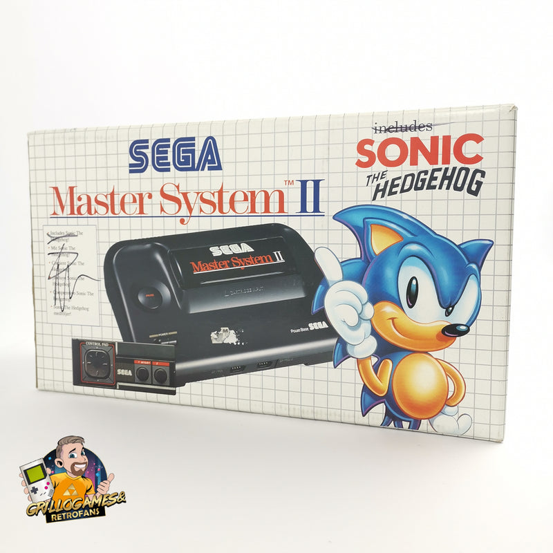 Sega Master System II 2 Konsole includes Sonic The Hedgehog | PAL Console - OVP