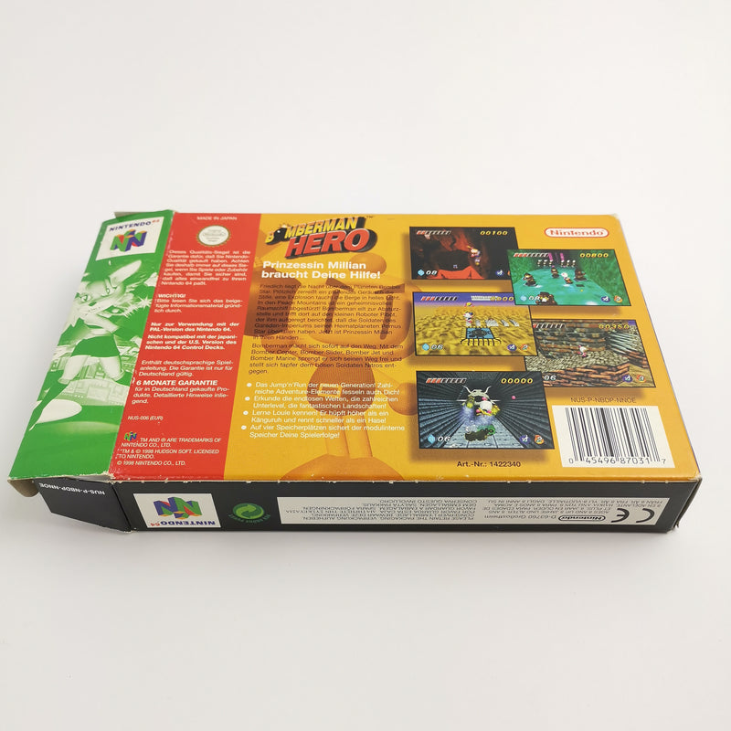 Nintendo 64 game "Bomberman Hero" N64 N 64 Bomber Man | Original packaging | PAL version